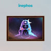 Adiyogi Shiva Photo Frame | Premium Cosmic Neon-Style Effect Framed Wall Art | Pooja Room, Living Room & Home Decor