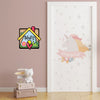 Playful House-Shaped Kids Name Plate | Personalized Wall Decor For Bedrooms Or Study Areas