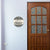 Classic Family Name Plate | Monochrome Round Wall Art For Elegant Home Entry