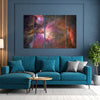 Cosmic Nebula Multi Frame Vinyl Wall Painting | Outer Space Art For Living Room, Study, Or Kids Room | Galaxy-Themed Vinyl Décor