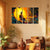 Glowing Cave Buddha Multi Frame Vinyl Painting | Vibrant Wall Art For Living Room, Office, Meditation Room | Enlightenment Theme