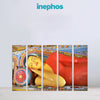 Colorful depiction of a reclining Buddha with 'inephos' branding on a light gray background