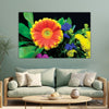Vibrant Flower Wall Painting for Living Room, Bedroom, Office, Hotels, Drawing Room