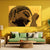 Buddha in Gold Wall Painting for Living Room, Bedroom, Office, Hotels, Drawing Room