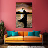 Sunset Silhouette Wall Painting for Living Room, Bedroom, Office, Hotels, Drawing Room