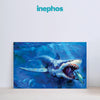 Fierce Shark Wall Painting for Living Room, Bedroom, Office, Hotels, Drawing Room