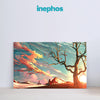 Stunning Sunset Over Desert Wall Painting for Living Room, Bedroom, Office, Hotels, Drawing Room