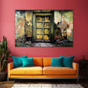 Vintage Doorway Wall Painting for Living Room, Bedroom, Office, Hotels, Drawing Room