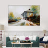 Charming Country House Wall Painting for Living Room, Bedroom, Office, Hotels, Drawing Room