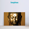 Golden Buddha Statue Wall Painting for Living Room, Bedroom, Office, Hotels, Drawing Room