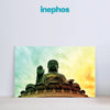 Serene Buddha Statue Wall Painting for Living Room, Bedroom, Office, Hotels, Drawing Room