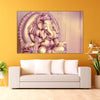 Ganesha Sculpture Painting – Calm and Divine Canvas Wall Art for Living Room, Bedroom, Office, Hotels, Drawing Room