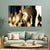 Golden Buddha Statue Wall Painting for Living Room, Bedroom, Office, Hotels, Drawing Room