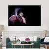 Anime Girl with Glasses – Dark Aesthetic Canvas Art for Living Room, Bedroom, Office, Hotels, Drawing Room
