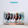 Racing Horses Wall Painting for Living Room, Bedroom, Office, Hotels, Drawing Room
