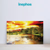 Golden Sunset Wall Painting for Living Room, Bedroom, Office, Hotels, Drawing Room Painting