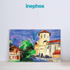 Charming Townscape Wall Painting for Living Room, Bedroom, Office, Hotels, Drawing Room
