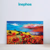 Vibrant Poppy Field Wall Painting for Living Room, Bedroom, Office, Hotels, Drawing Room