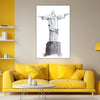 Christ the Redeemer Statue Wall Painting for Living Room, Bedroom, Office, Hotels, Drawing Room