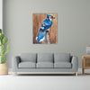 Blue Jay on a Branch Wall Painting for Living Room, Bedroom, Office, Hotels, Drawing Room