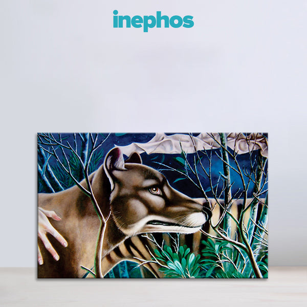 Mysterious Wolf in the Forest Wall Paintingfor Living Room, Bedroom, Office, Hotels, Drawing Room