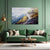 Beautiful Mountain Monastery Wall Painting for Living Room, Bedroom, Office, Hotels, Drawing Room