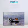 Tranquil Boat Scene Wall Painting for Living Room, Bedroom, Office, Hotels, Drawing Room