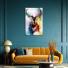 Vibrant Stag Abstract Art for Living Room, Bedroom, Office, Hotels, Drawing Room