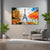 Eiffel Tower surrounded by vibrant autumn colors Wall Painting for Living Room, Bedroom, Office, Hotels, Drawing Room