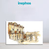 Old Ruins Sketch Painting – Architecture Canvas Wall Art for Study & Office, Living Room, Bedroom, Office, Hotels, Drawing Room