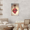 Sacred Heart Wall Painting for Living Room, Bedroom, Office, Hotels, Drawing Room