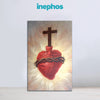 Sacred Heart Wall Painting for Living Room, Bedroom, Office, Hotels, Drawing Room