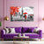 London Love in Red Canvas Painting – Romantic Wall Art for Bedroom, Living Room & More