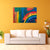 Vibrant Abstract Rainbow Canvas Painting for Living Room, Bedroom, and Office