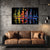 Colorful Sailboats at Night Wall Painting for Living Room, Bedroom, Office, Hotels, Drawing Room