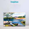 Serene River Landscape Wall Painting for Living Room, Bedroom, Office, Hotels, Drawing Room