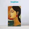Artistic depiction of a woman's profile with 'inephos' branding above.