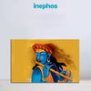 Lord Krishna Playing Flute Canvas Painting for Living Room, Bedroom & Temple Wall Décor | Divine Spiritual Wall Art