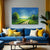 Morning Pathway Landscape Canvas Painting for Living Room, Bedroom & Office Wall Décor | Nature-Inspired Green Field Artwork