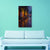 Evening Rain Walk | Romantic Lane Canvas Painting with Umbrella