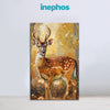 Majestic Deer In Autumn Forest Painting | Nature-Inspired Canvas For Living Room & Cabin Decor | Premium Quality Framed Wall Art For Bedroom, Living Room