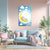 Sleeping Baby On Moon | Cute Cartoon Canvas Wall Art For Kids’ Bedroom & Nursery
