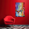 Colorful Cocktail Vibes | Modern Bar & Kitchen Canvas Wall Art with Martini Glasses