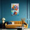 Celebration Gift Box with Balloons | Festive Canvas Wall Art for Birthdays & Parties