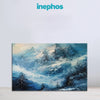 Snowy Mountain Landscape Canvas Painting | Peaceful Winter Wall Art for Living Room & Bedroom Decor