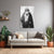 Rabindranath Tagore Standing Portrait | Monochrome Canvas Wall Art For Study