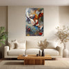 Abstract Face in Geometry | Modern Colorful Wall Art for Living Room and Study