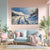 Snow Trail Path | Winter Road Canvas Painting For Living Room & Hallways