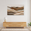 Abstract Desert Dunes | Modern Brown Tones Canvas Wall Art for Minimal Homes