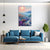 Sunset over Blooming Hills | Colorful Floral Canvas Wall Art for Bedroom & Balcony